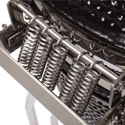 Pack Barbecue céramique YAKINIKU X-Large Pro-Set : Housse + Rehausseur + demi grille en fonte + demi plaque TEPPANYAKY et Woodchipper